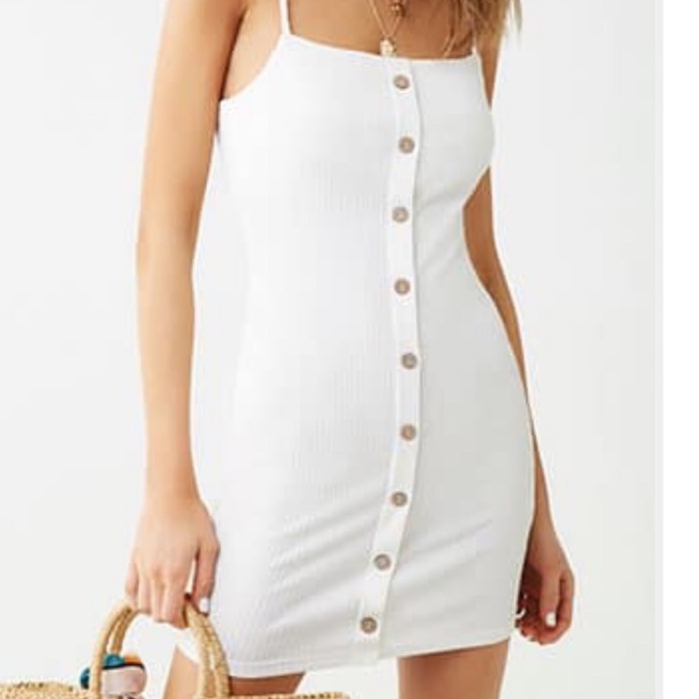 NWOT Ribbed cami mini dress